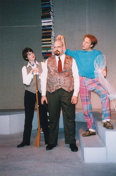 Julie Smith as Rosaline, Kurt Engstrom as Boyet, Jim Beaudin as Costard